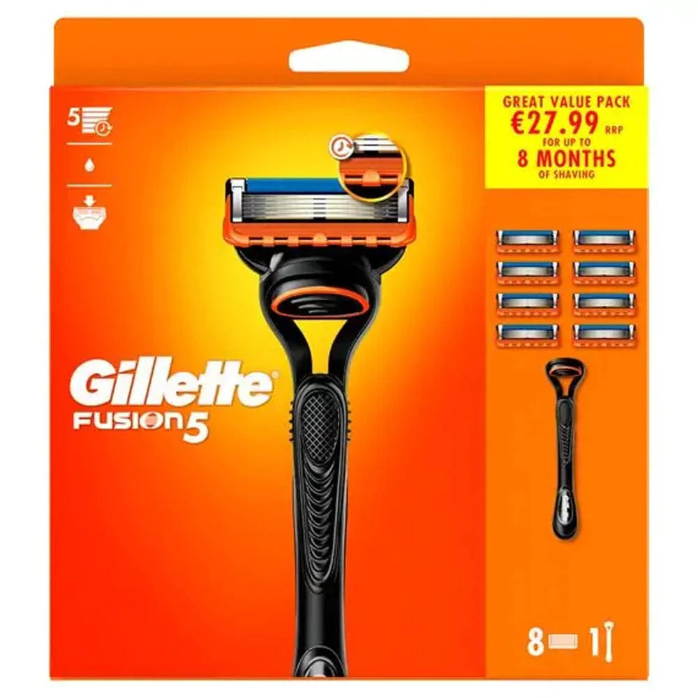 Gillette Fusion 5 Razor + 8 Blades