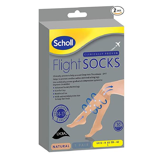 Scholl Flight Socks Sheer 6-8