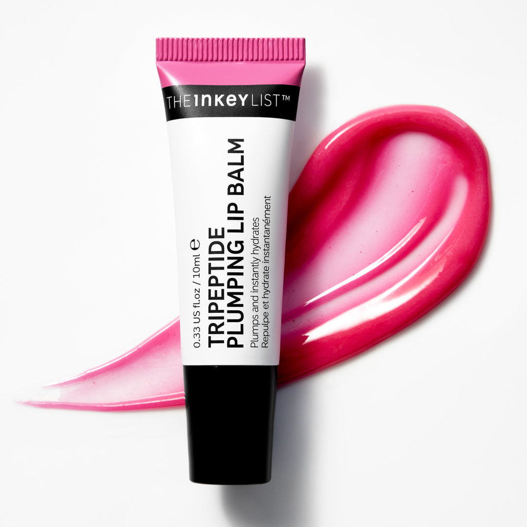 The inkey list Tripeptide plumping lip balm Pink tint
