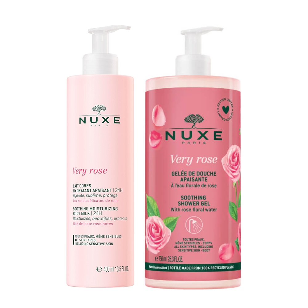 Nuxe Very Rose Gift Set Shower Gel & Moisturiser