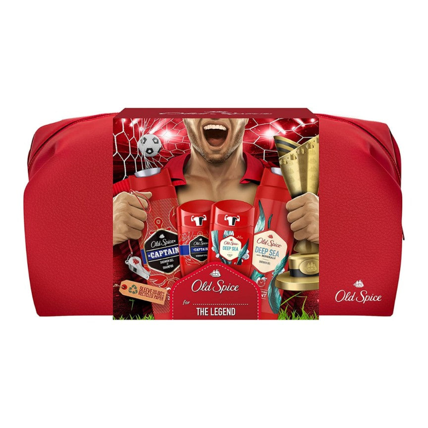 Old Spice Captain Footballer Wash Bag Set