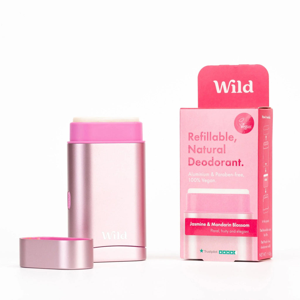 Wild Jasmine & Mandarin Refillable Natural Deodrant Starter Pk