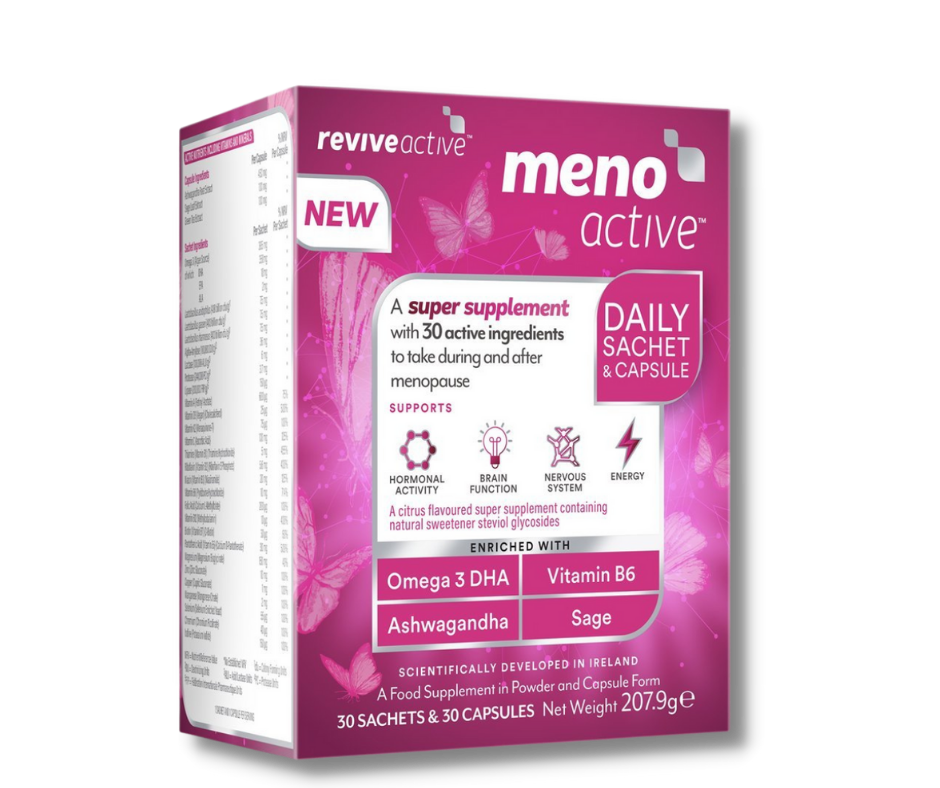 Menopause supplement sachet capsule revive active flynns Pharmacy