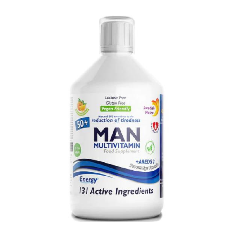 Swedish Nutra Man Active 50+ Multivitamin