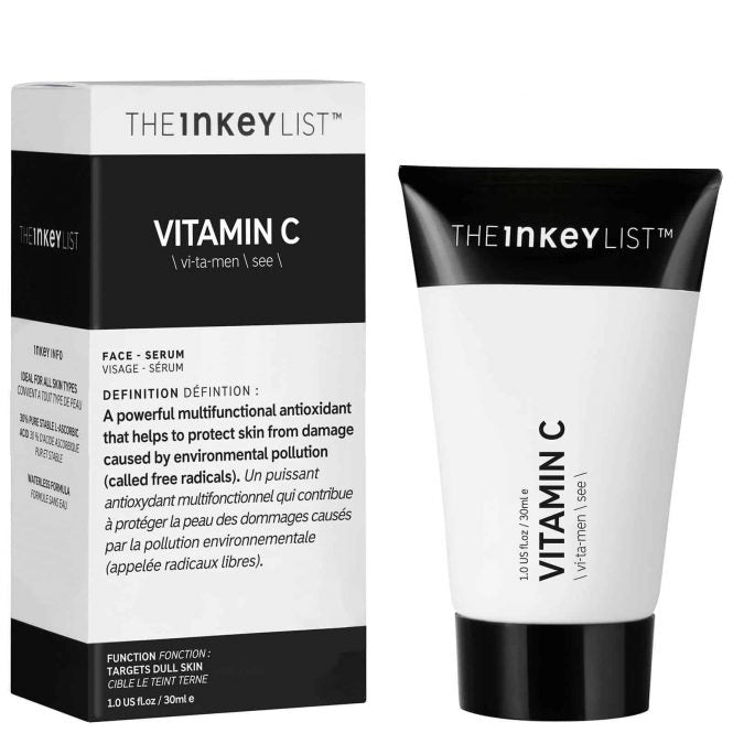 skincare face serum vitamin C antioxidant skin protection free radicals the inkey list